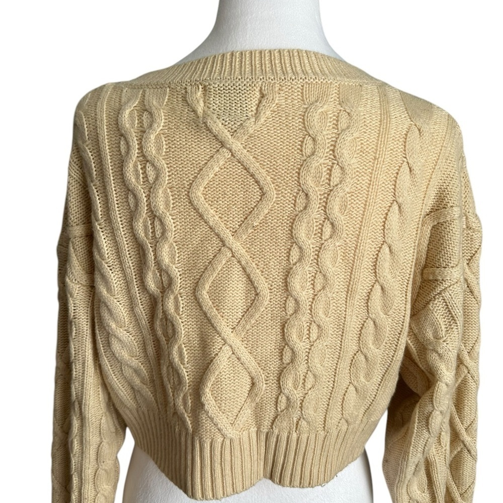 Princess Polly soleil cropped sweater set beige Size XS/S - Picture 9 of 17